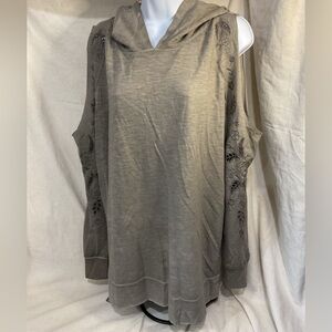 Knox Rose Cold Shoulder Hoodie Top